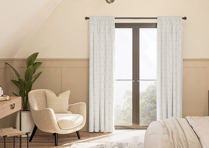 Gentle Palm, Warm Grey - Made to Measure Curtains - Image 3